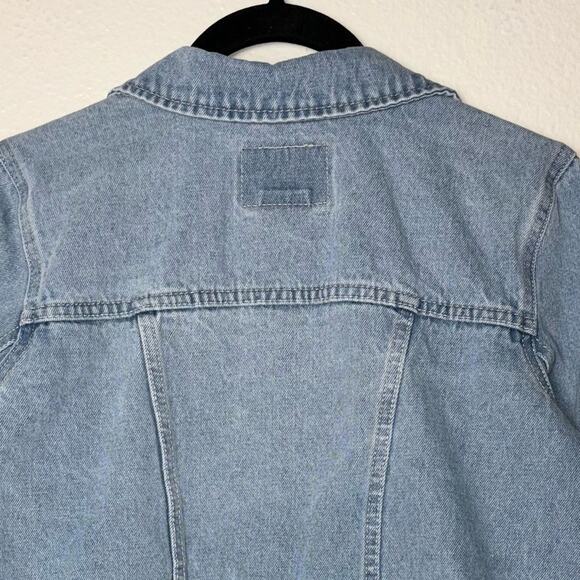 Levi’s Girls Trucker Jean Jacket Youth 13-15 Years XL Mid Wash 100% Cotton Denim - Picture 13 of 16